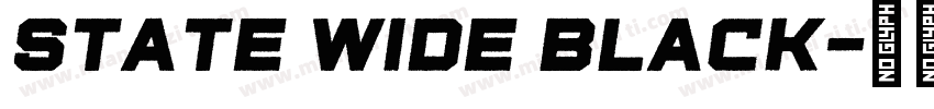 State Wide Black字体转换